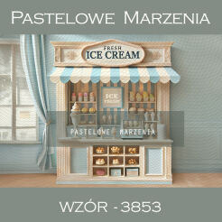 Photographic summer backdrop with ice cream t_3853