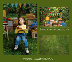 Zestaw ścianka materiałowa + podłoga t_3840, p_1240