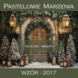 Photographic backdrop for Christmas with gate t_2017