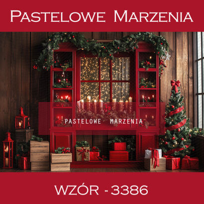 Photographic backdrop for Christmas with cabinet t_3386