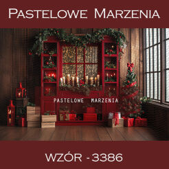 Photographic backdrop for Christmas with cabinet t_3386