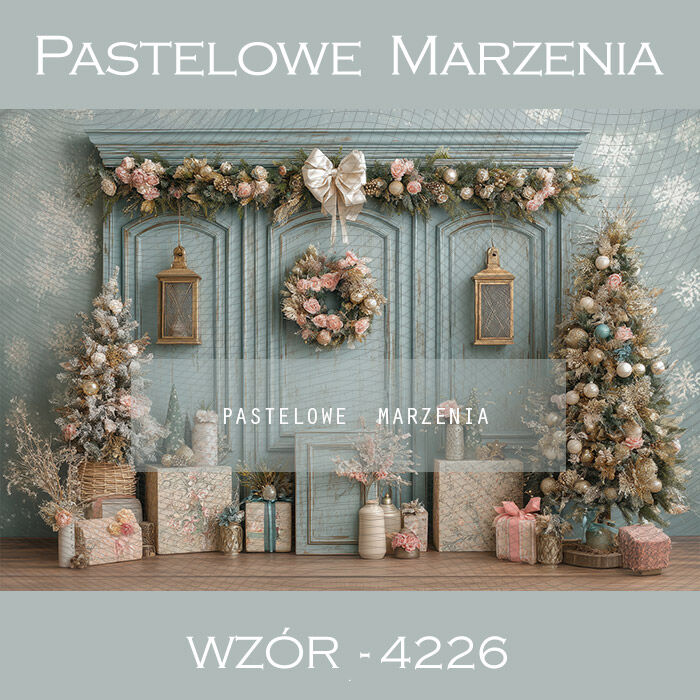 Christmas Photography Background with Christmas Trees t_4226