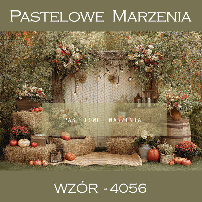 Photographic autumn backdrop with doors t_4056