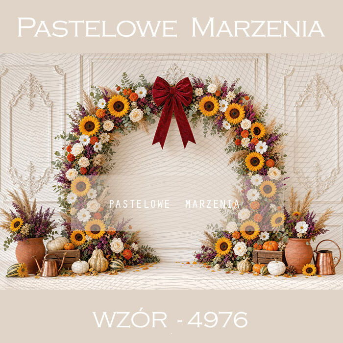 Autumn photographic background with sunflowers t_4976