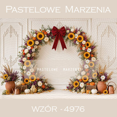Autumn photographic background with sunflowers t_4976