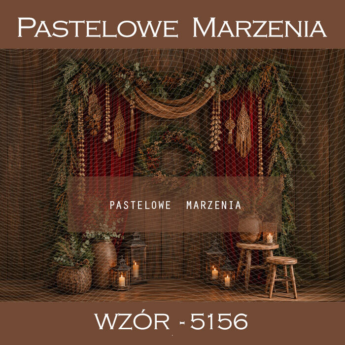 Boho Style Christmas Photography Background t_5156