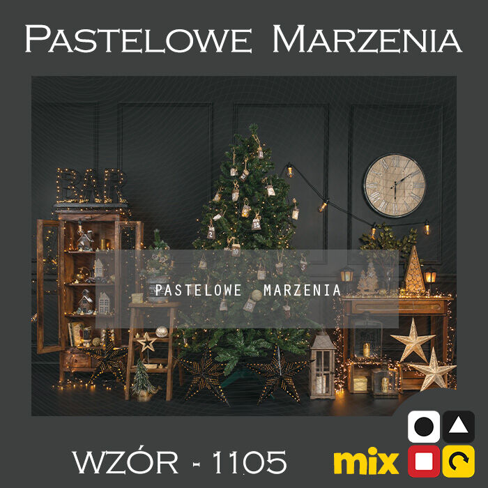 Photographic backdrop for Christmas showing black interior t_1105