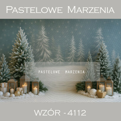 Photographic backdrop for Christmas with trees t_4112