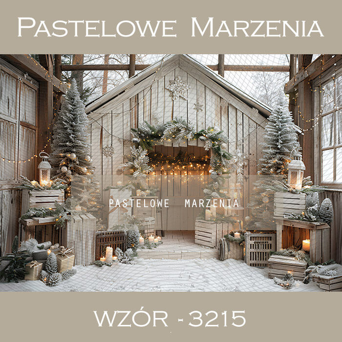 Photographic backdrop for Christmas with greenhouse t_3215