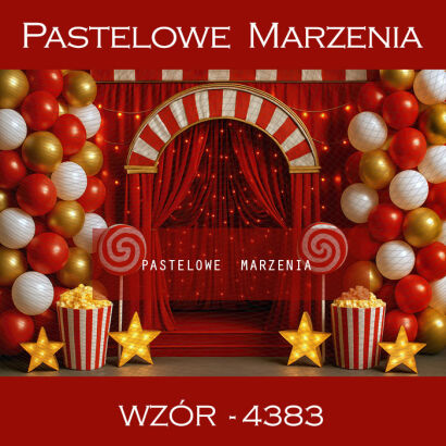 Carnival photo background with balloons t_4383