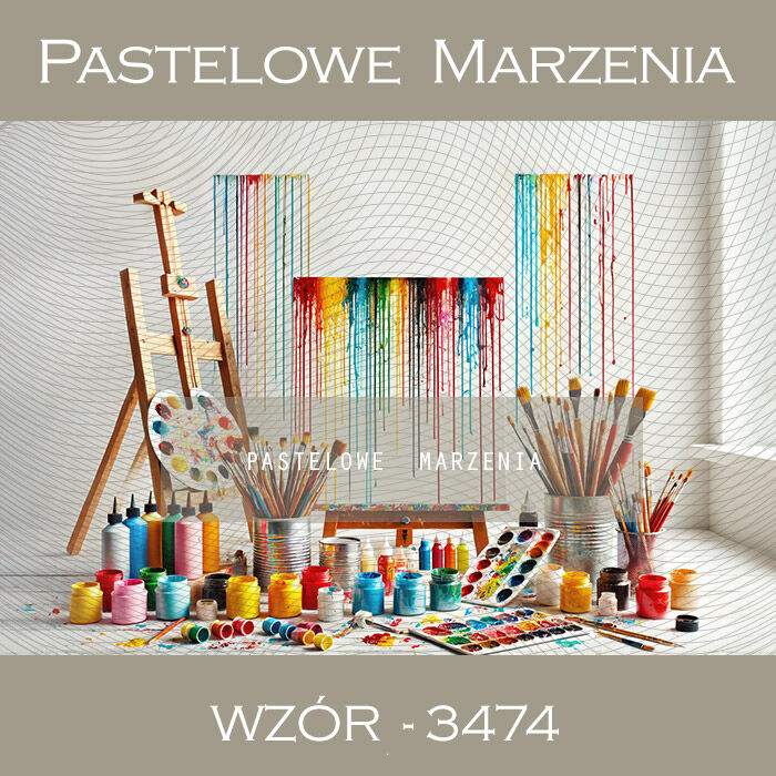 Photographic carnival backdrop with paints t_3474