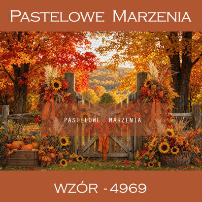Autumn photographic background with sunflowers t_4969