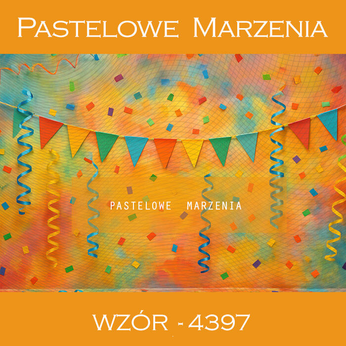 Tło fotograficzne karwawałowe z konfetti t_4397