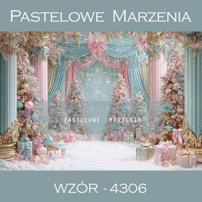 Tło fotograficzne na Boże Narodzenie z prezentami t_4306