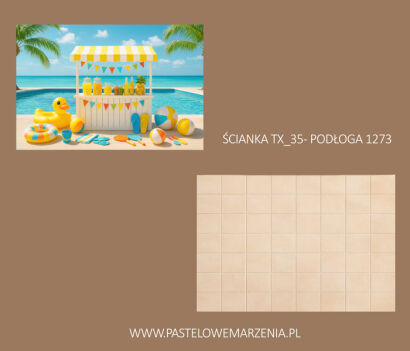 Zestaw ścianka materiałowa + podłoga tx_35, px_1273
