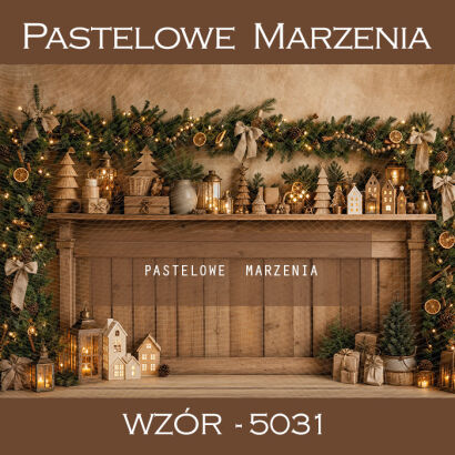 Christmas photographic backdrop with headrest t_5031