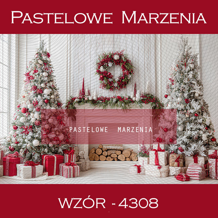 Christmas Photography Background with Fireplace t_4308