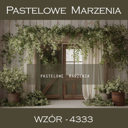 Tło fotograficzne wiosenne z drzwiami t_4333