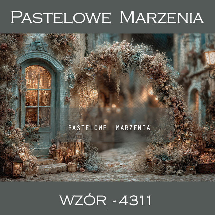 Christmas Photography Background with Arch t_4311