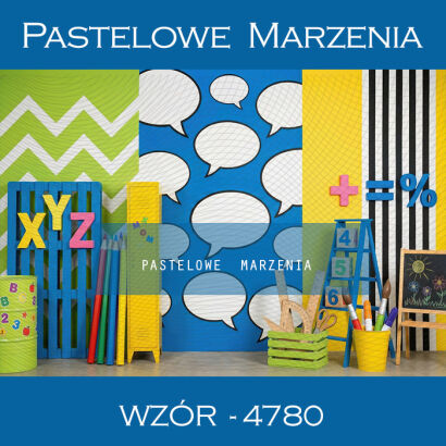 Tło fotograficzne szkolne ze ścianą t_4780