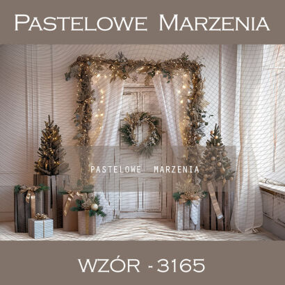 Photographic backdrop for Christmas with doors t_3165