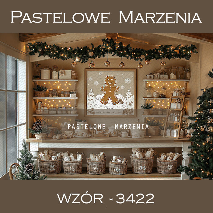 Photographic backdrop for Christmas with shop t_3422