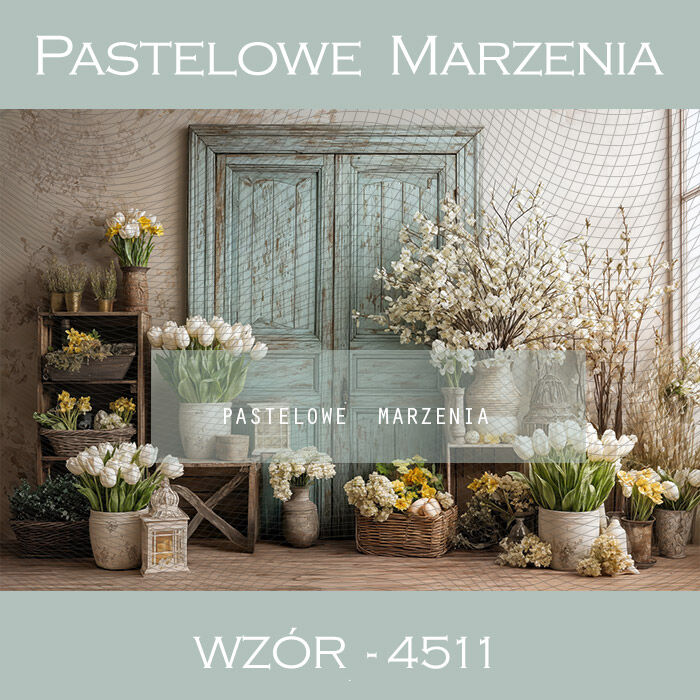 Spring floral photography backdrop t_4511