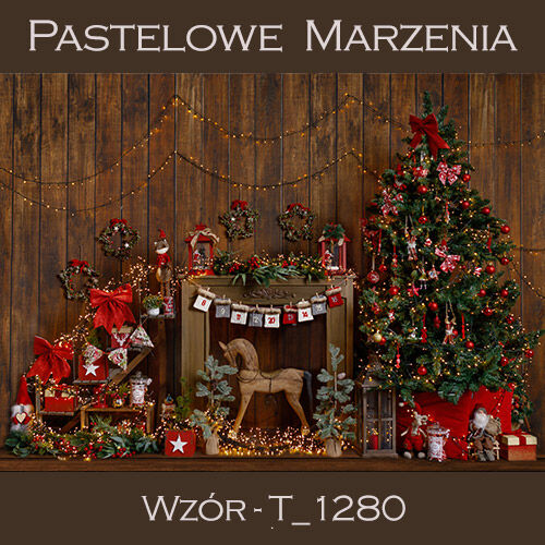 Tło fotograficzne materiałowe t_1280 - Boże Narodzenie