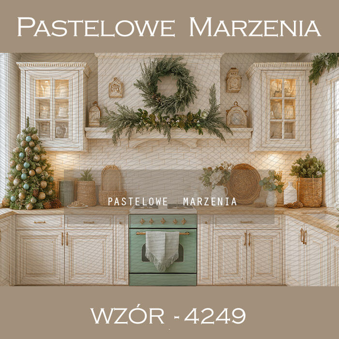Christmas Photography Background with Kitchen t_4249