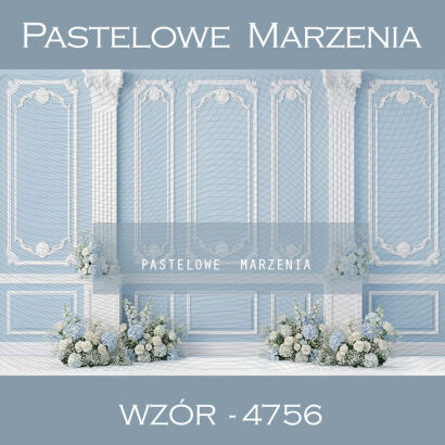 Tło fotograficzne komunijne z kwiatami t_4756