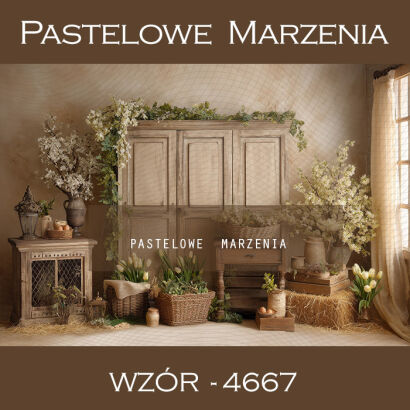 Tło fotograficzne wiosenne z komodą t_4667