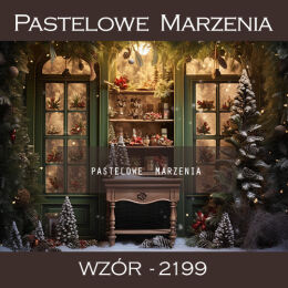 Photographic backdrop for Christmas, window t_2199