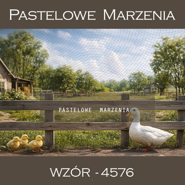 Tło fotograficzne wiosenne z gęsiami t_4576