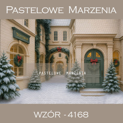 Tło fotograficzne na Boże Narodzenie z ulicą t_4168