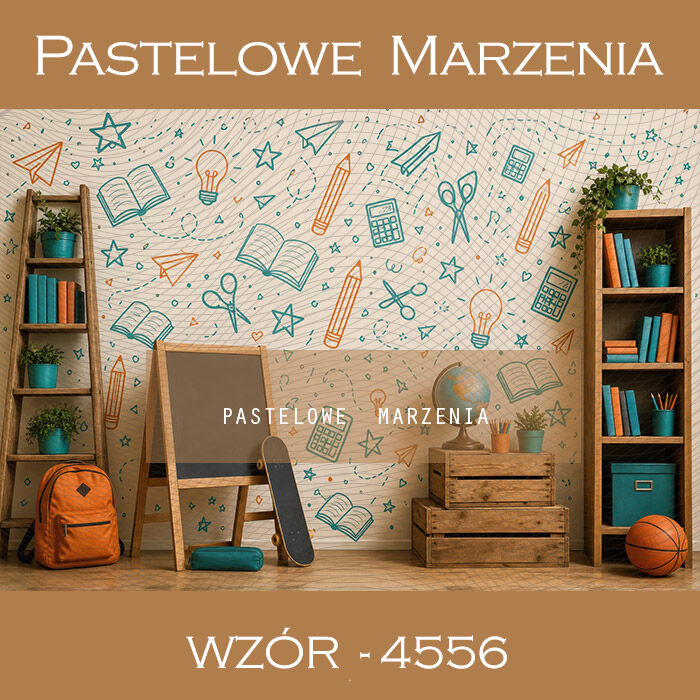 School photographic background with wall t_4956