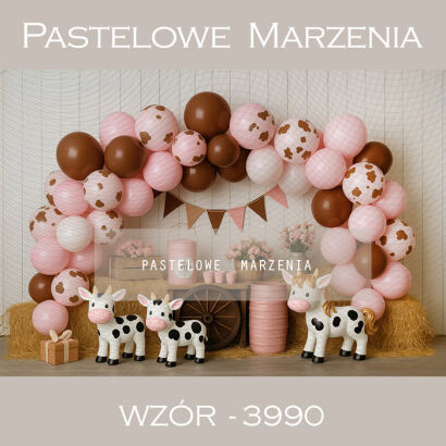 Tło fotograficzne urodzinowe z balonami t_3990