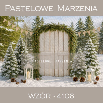 Photographic backdrop for Christmas with doors t_4106