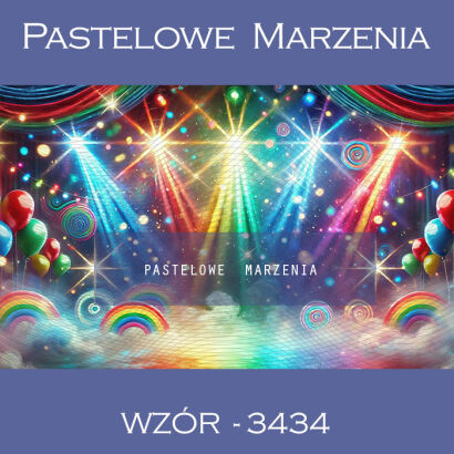 Photographic carnival backdrop in rainbow colors t_3434