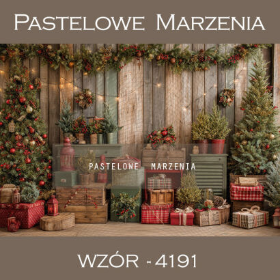 Tło fotograficzne na Boże Narodzenie ukazujące wnętrze t_4191