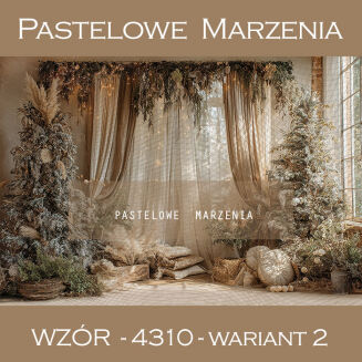 Tło fotograficzne na Boże Narodzenie ukazujące wnętrze t_4310 - 2
