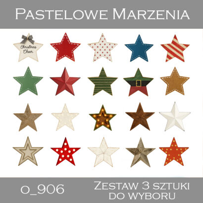 Dodatki gwiazdki - komplet 3 sztuk
