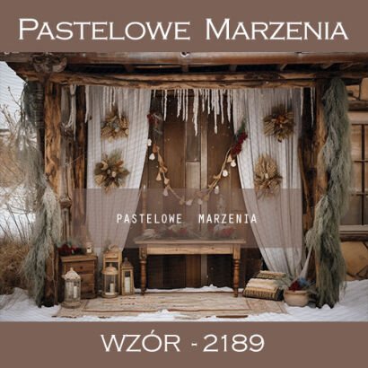 Photographic backdrop for Christmas, boho style t_2189