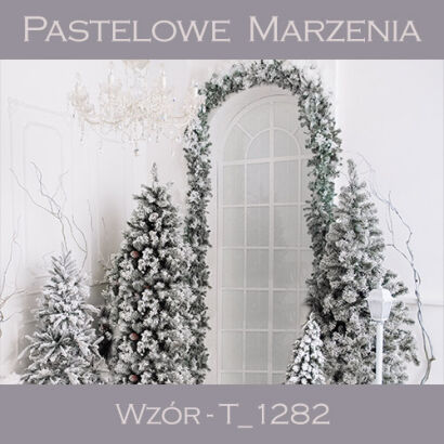 Photographic backdrop for Christmas with white window t_1282