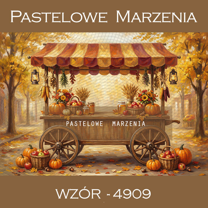 Autumn photographic background with a market stall t_4909