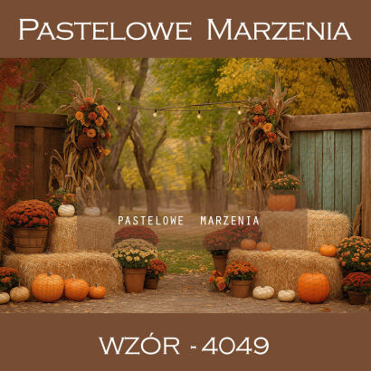 Tło fotograficzne jesienne z kwiatami t_4049