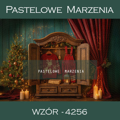 Tło fotograficzne na Boże Narodzenie z regałem t_4256