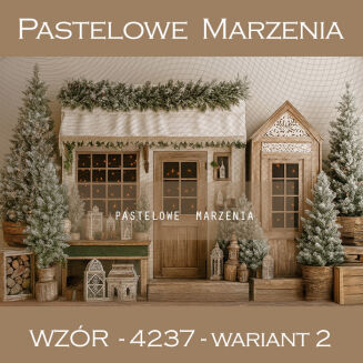 Christmas Photo Background with Stall t_4237 - 2
