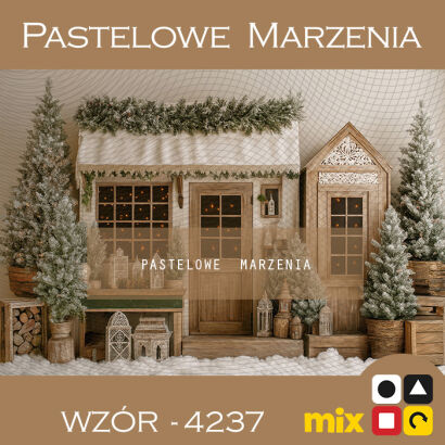 Christmas Photo Background with Stall t_4237