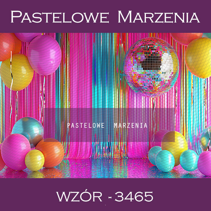 Photographic carnival backdrop with baloons t_3465