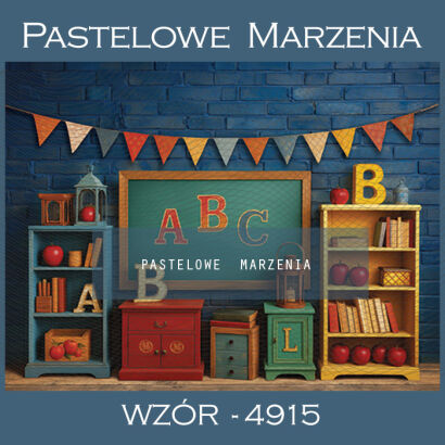 School photographic background with interior t_4915